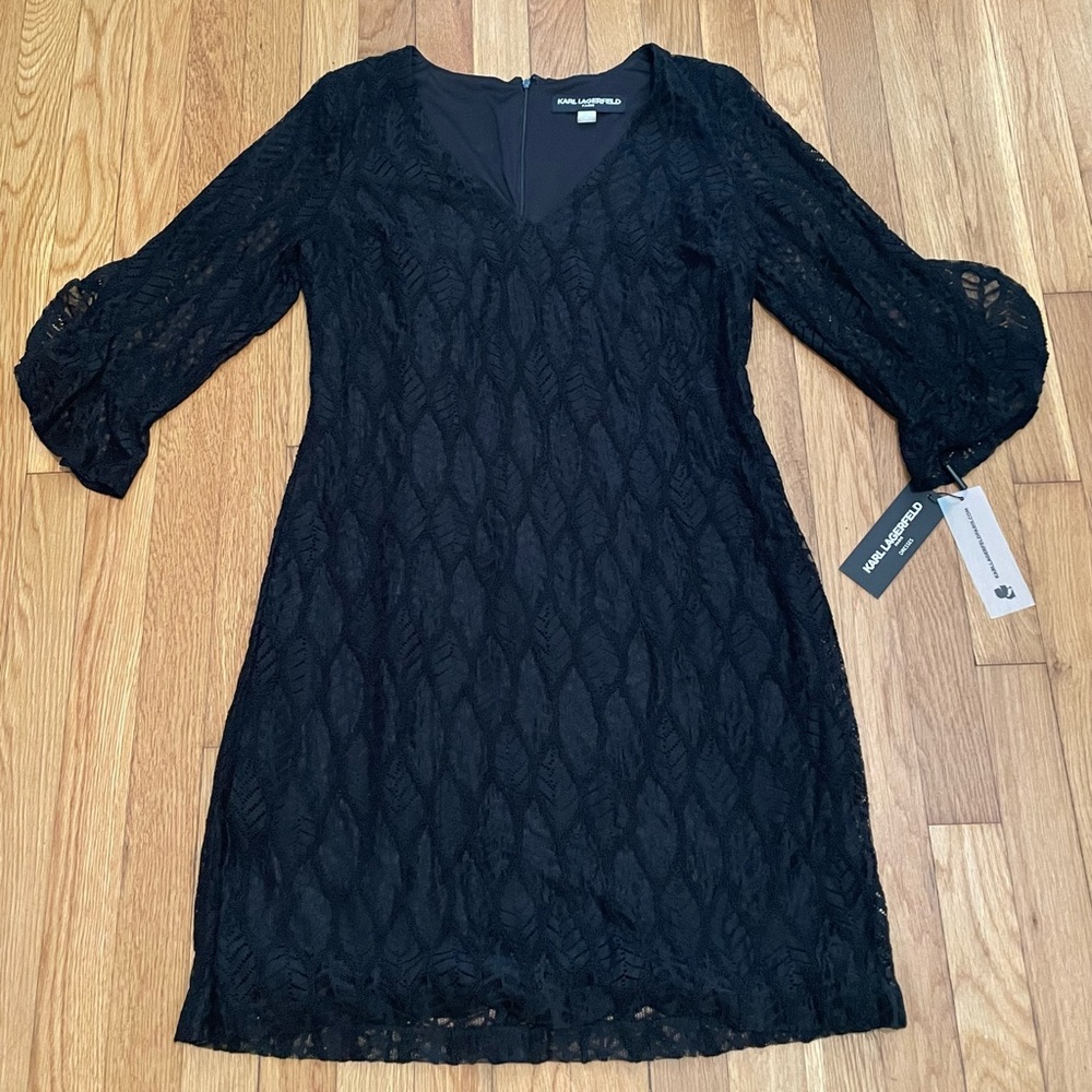 Karl Lagerfeld 3/4 sleeve lace dress